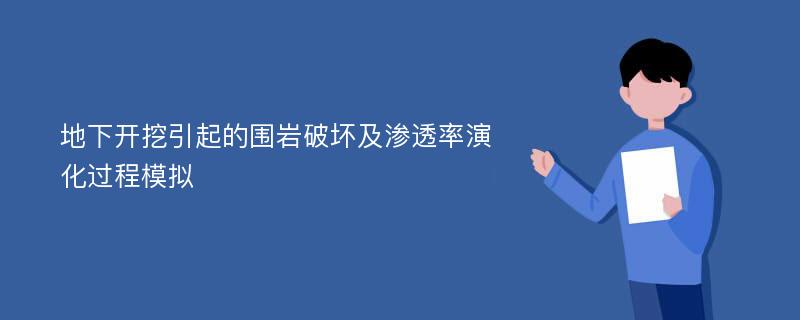 地下开挖引起的围岩破坏及渗透率演化过程模拟